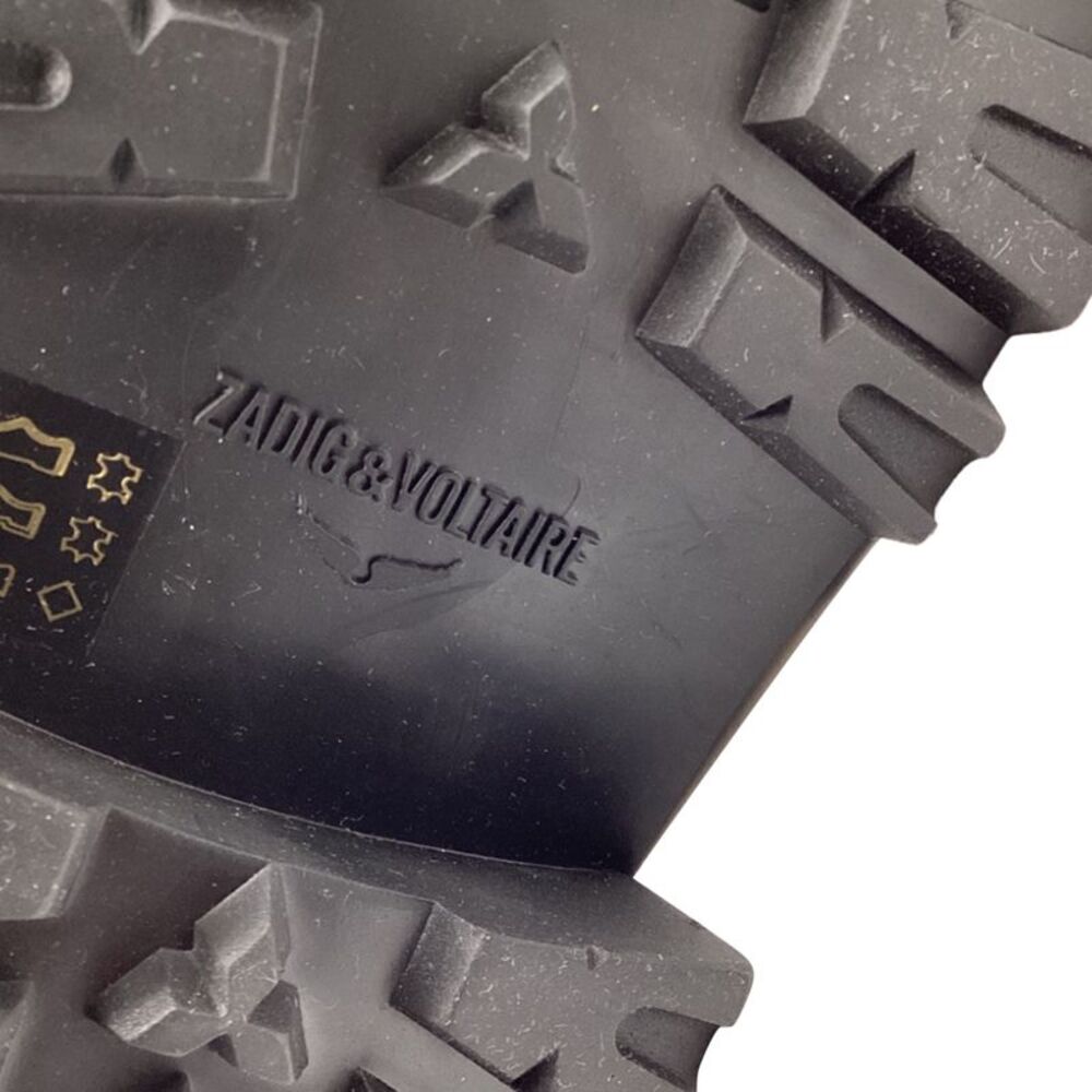 Zadig & Voltaire Ride High-Top Boots in Black Leather - Picture 11 of 11